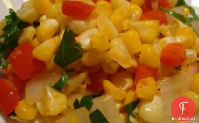 Mais arrosto, Paprika affumicata e insalata di lime