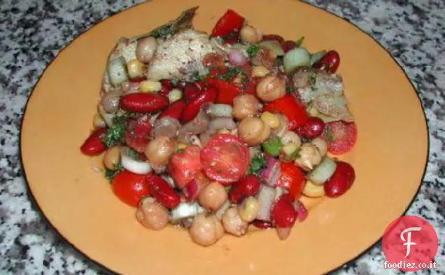 Insalata di due fagioli e carciofi