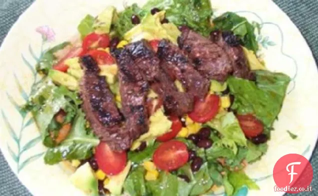 Bistecca, avocado, & Insalata di fagioli