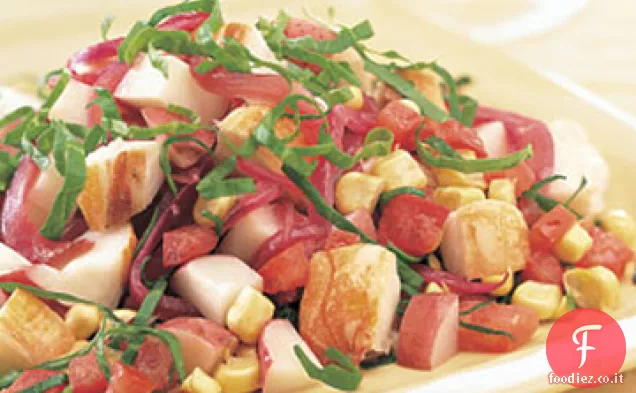 Insalata di aragosta con verdure estive