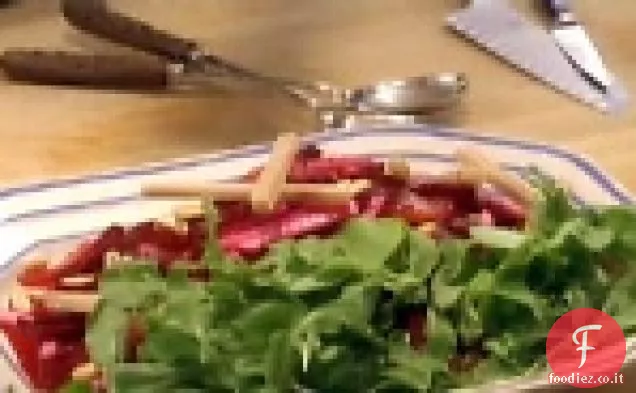 Insalata di Jicama, barbabietola e arancia