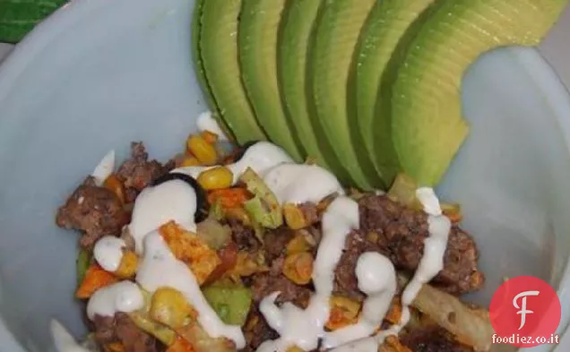 Insalata di taco con tutto