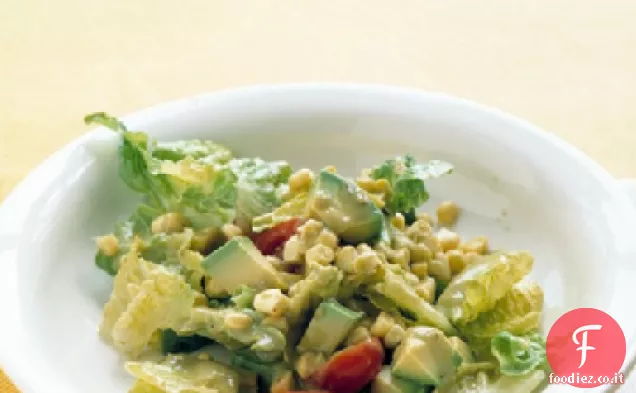 Romaine, avocado e insalata di mais