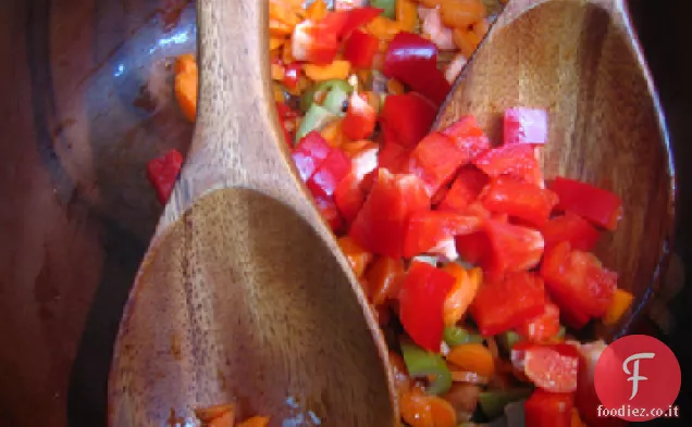 Insalata di verdure tritate