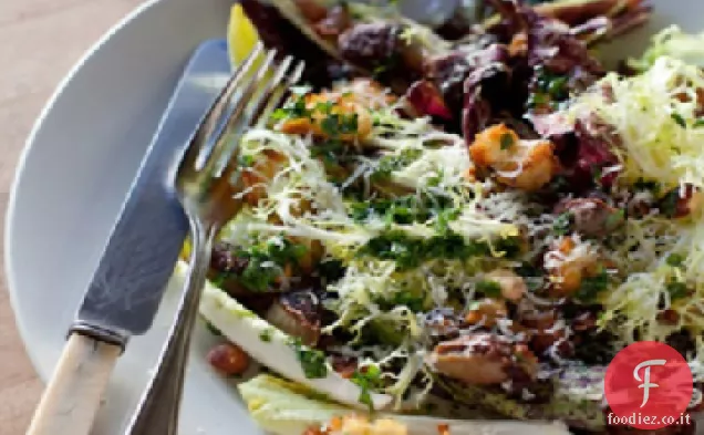 Insalata di pane invernale calda
