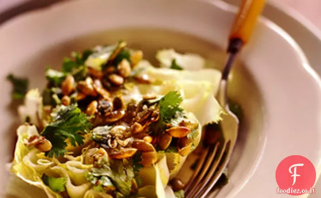 Cuori di Scarola con Vinaigrette di semi di zucca al limone