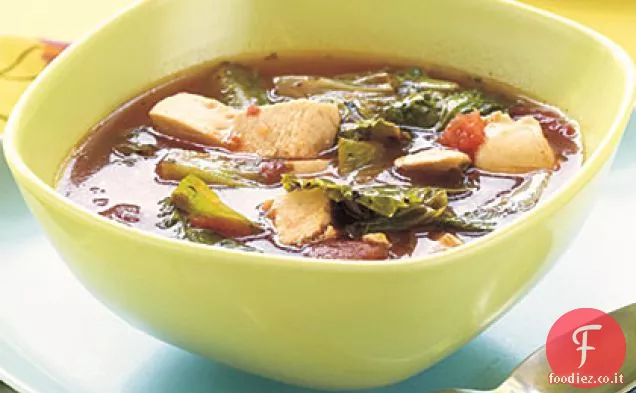 Zuppa di scarola di pollo