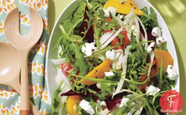 Insalata di barbabietole arrosto e formaggio di capra