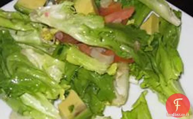 Insalata di Pomodoro e scarola con condimento balsamico di Parmigiano