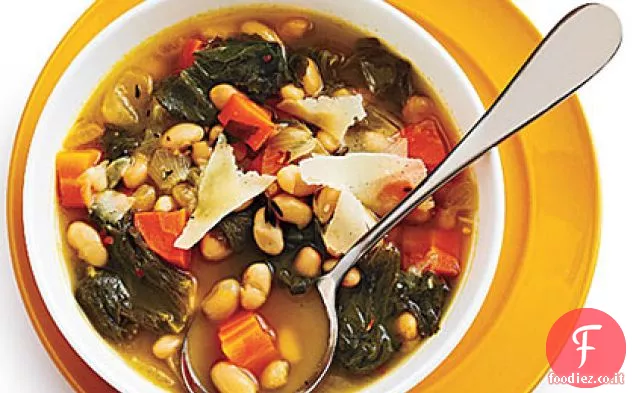 Zuppa di Fagioli Bianchi Toscani con Scarola