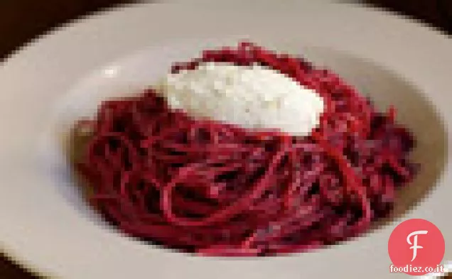 Spaghetti di Farro, Barbabietole, Burro marrone, Semi di Papavero