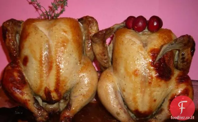 Galline della Cornovaglia ripiene
