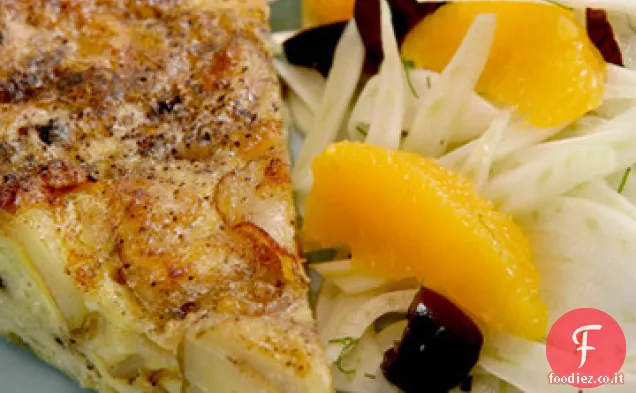 Insalata di finocchio, arancia e olive
