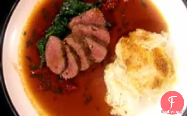 Agnello arrosto con sugo di pomodoro