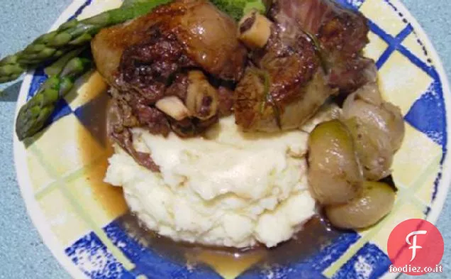 Gambi di agnello bolliti