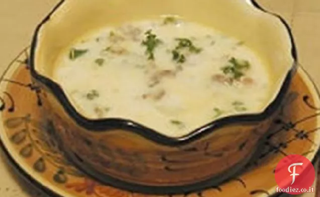 Zuppa di agnello al limone