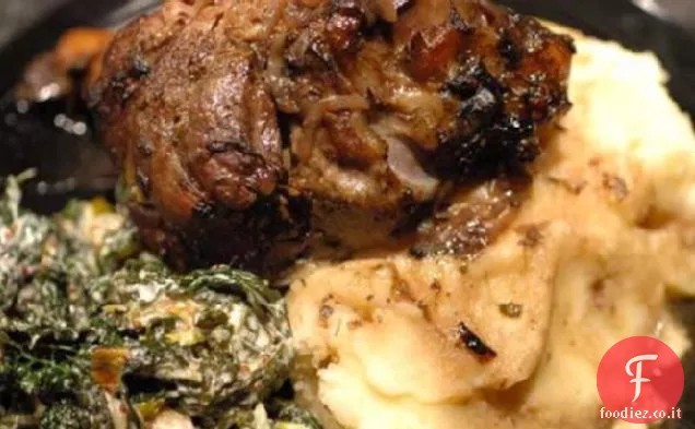 Stinchi di agnello brasati