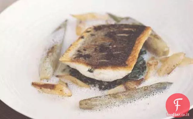 Spigola con bietola e Beurre Blanc