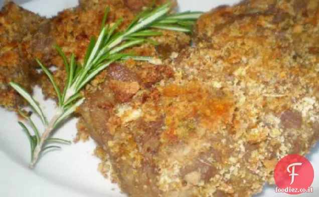 Cotolette di agnello all'arancia e rosmarino