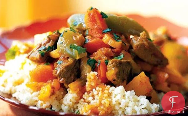 Tagine di Agnello con Cannella, Zafferano e Frutta secca