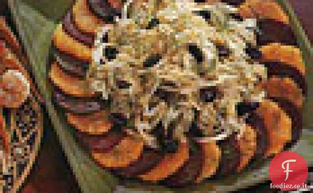 Insalata di finocchi, Barbabietole e arance con Olive