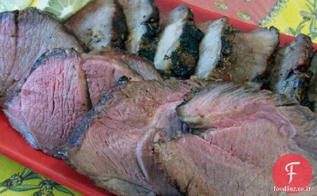 Miele e limone smaltato Cremagliera di agnello
