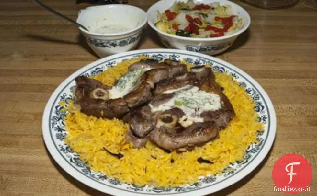 Costolette di agnello con rafano Crema di aneto