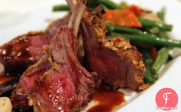 Costolette di agnello alla griglia con salsa di burro asiatico