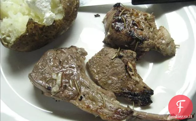 Souvlaki greco di Kittencal (agnello o maiale alla griglia)