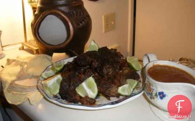 Coscia di agnello glassata al burro con senape