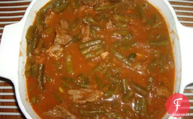 Stufato di fagioli verdi (ricetta araba)