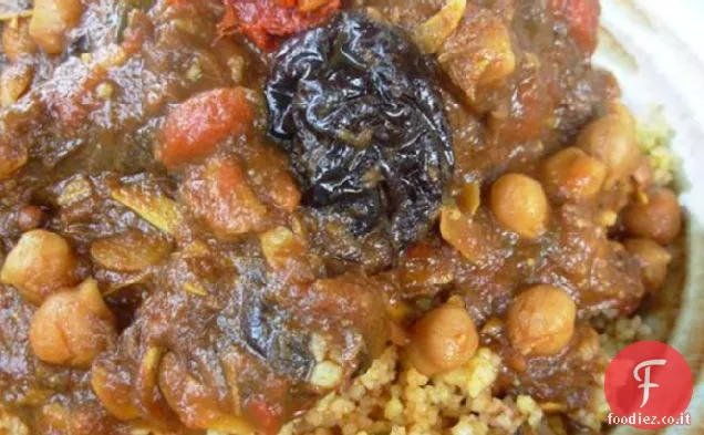 L'ham Lahlou - Algerino / piatto di agnello dolce nordafricano.