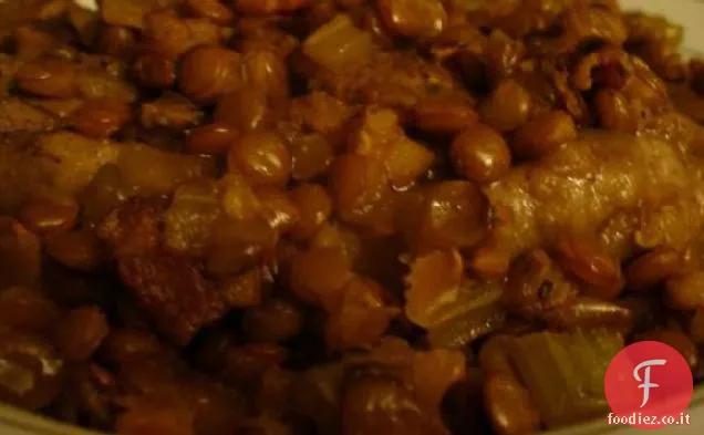 Agnello con Lenticchie brasate