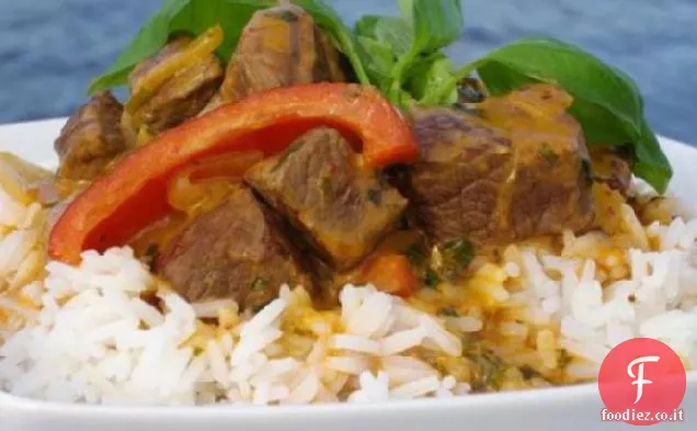 Agnello al curry rosso
