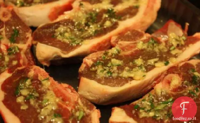 Costolette di agnello arrostite alle erbe