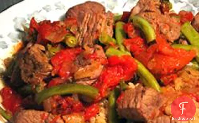 Agnello di Nita, Fagiolini e Pomodori