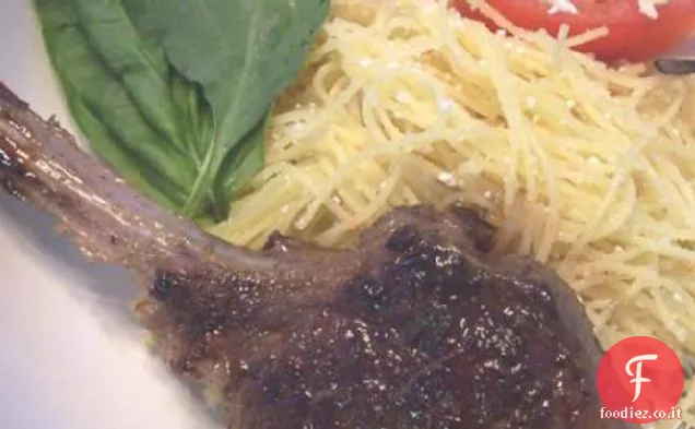 Costolette di agnello con salsa al Basilico e Limone