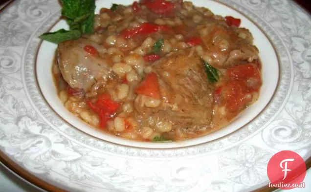 Pilaf di riso con agnello