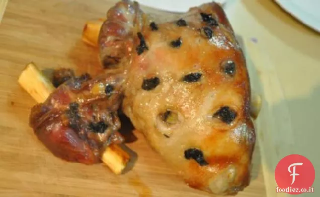 Cosciotto di Agnello arrosto lento con Origano e Limone