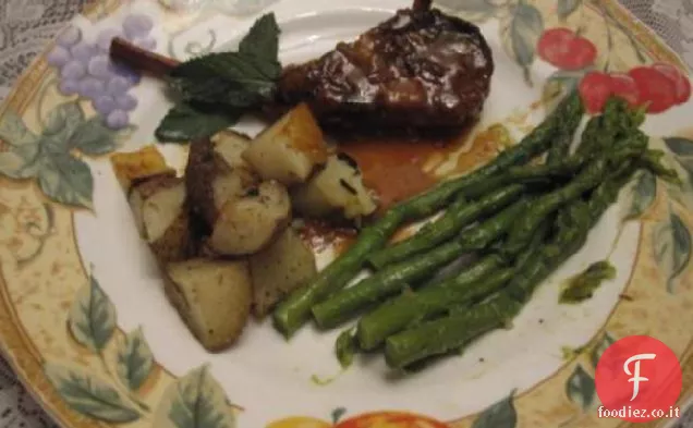 Costolette di agnello coniato-Fornello lento