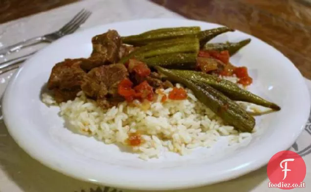 Bamya (agnello o manzo e stufato di gombo)