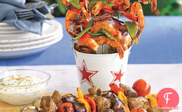 Spiedini di agnello con salsa allo yogurt