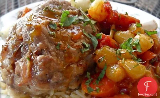 Agnello alla Paprika affumicato con Melanzane Aioli
