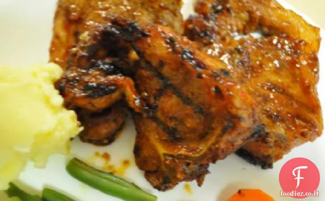 Costolette di agnello alla griglia speziate