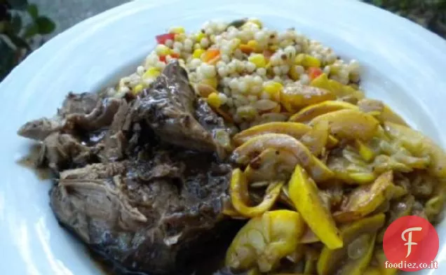 Zinfandel-Cosciotto di agnello brasato (fornello lento)