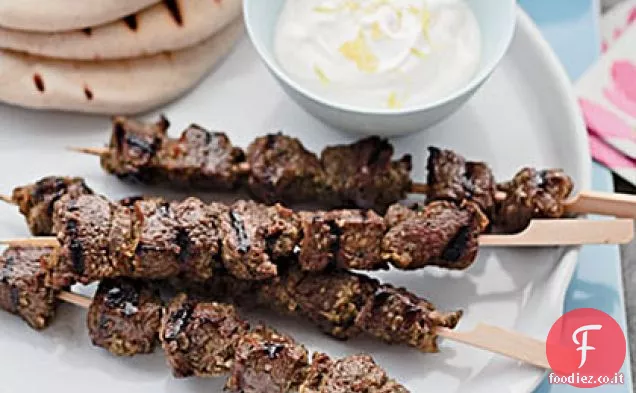 Spiedini di agnello del Medio Oriente