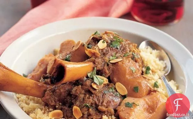 Tagine di agnello e Mela Cotogna