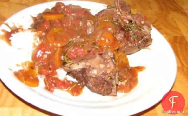 Stinchi di agnello brasati con Rosmarino fresco