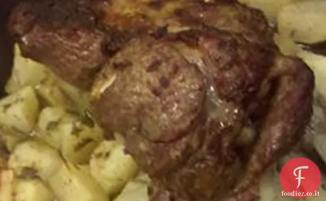 Agnello arrosto all'arancia greca