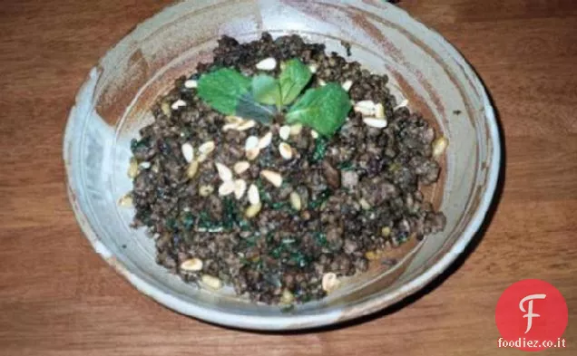 Trito di agnello salato (con melassa di melograno)